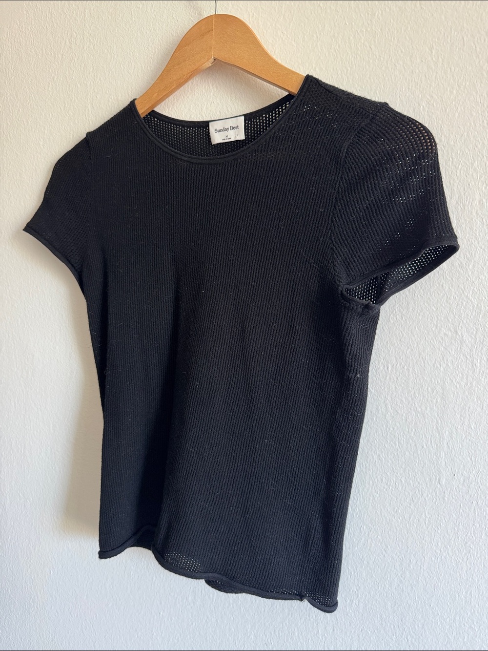 Sunday Best Black Short-Sleeve Knit Tee